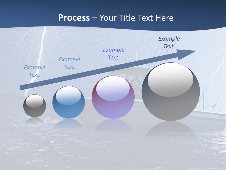 A Boat In The Middle Of A Body Of Water PowerPoint Template