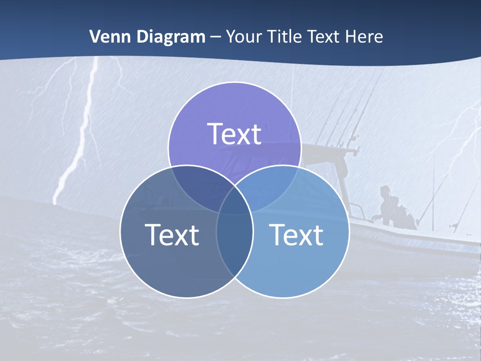A Boat In The Middle Of A Body Of Water PowerPoint Template