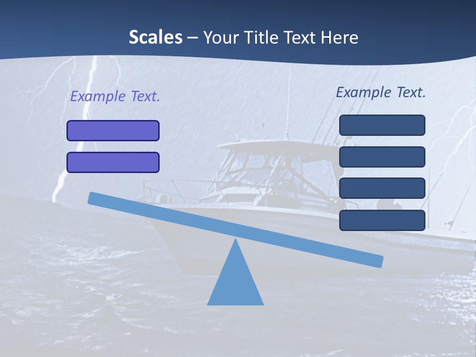 A Boat In The Middle Of A Body Of Water PowerPoint Template