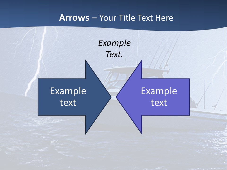 A Boat In The Middle Of A Body Of Water PowerPoint Template