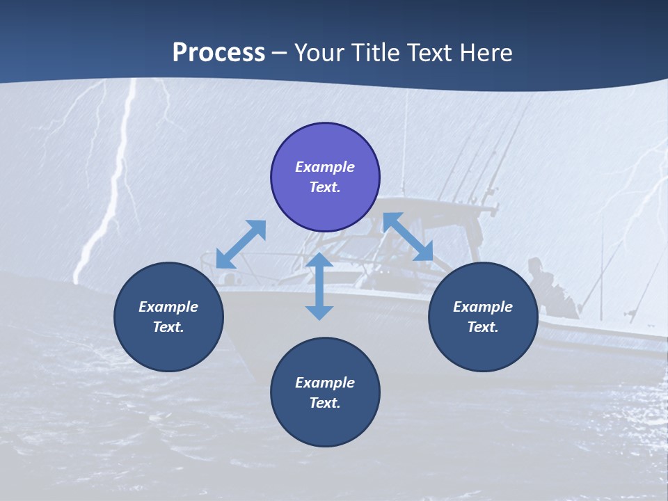 A Boat In The Middle Of A Body Of Water PowerPoint Template