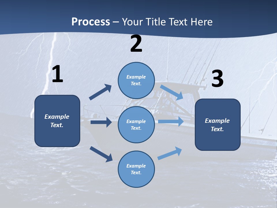 A Boat In The Middle Of A Body Of Water PowerPoint Template