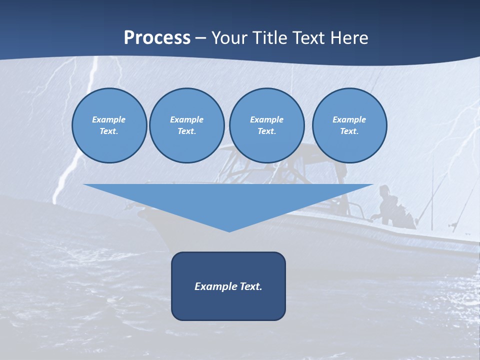 A Boat In The Middle Of A Body Of Water PowerPoint Template