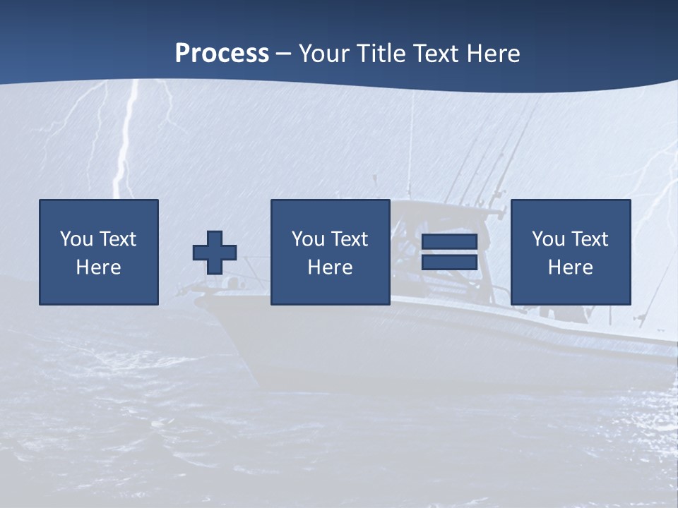 A Boat In The Middle Of A Body Of Water PowerPoint Template