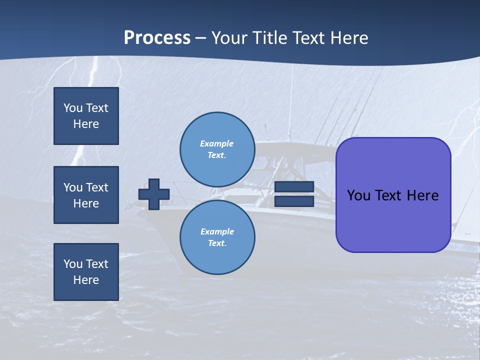 A Boat In The Middle Of A Body Of Water PowerPoint Template