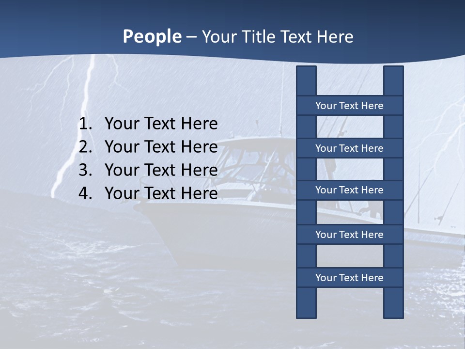 A Boat In The Middle Of A Body Of Water PowerPoint Template