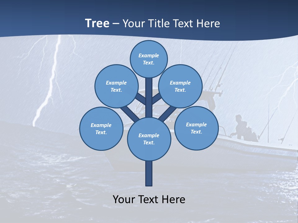 A Boat In The Middle Of A Body Of Water PowerPoint Template