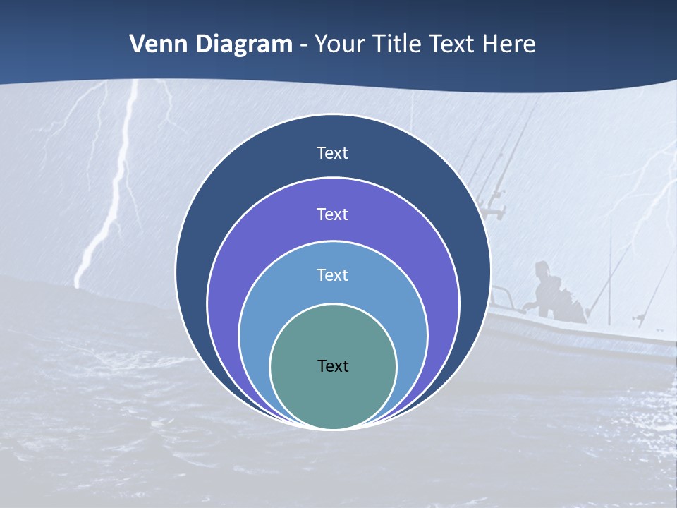 A Boat In The Middle Of A Body Of Water PowerPoint Template