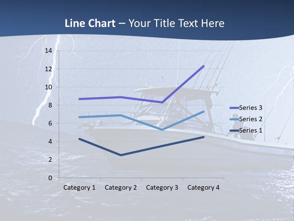 A Boat In The Middle Of A Body Of Water PowerPoint Template