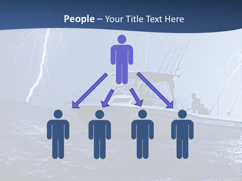 A Boat In The Middle Of A Body Of Water PowerPoint Template