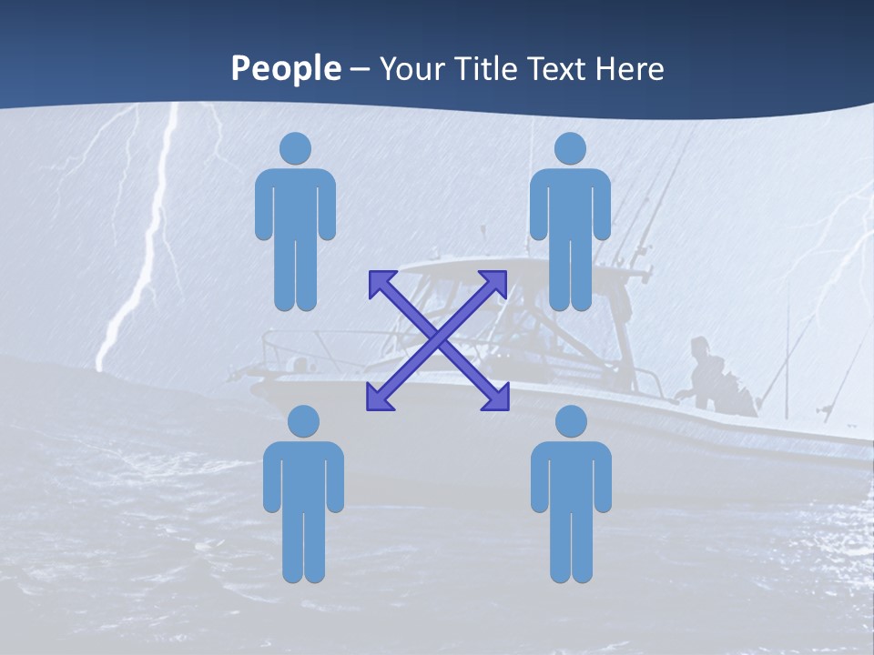 A Boat In The Middle Of A Body Of Water PowerPoint Template