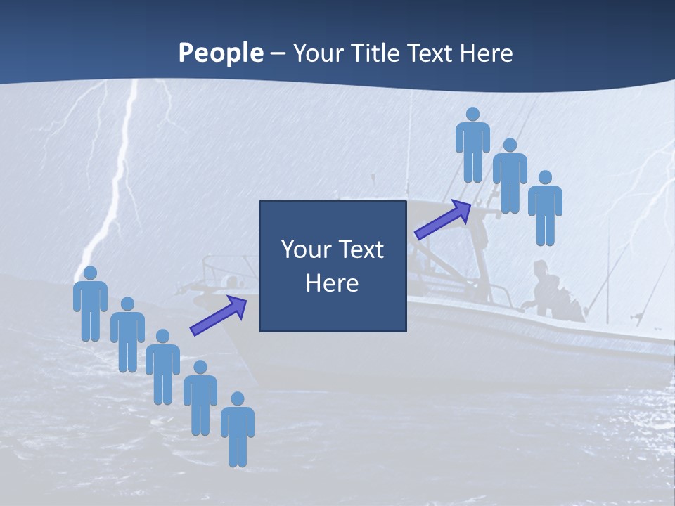 A Boat In The Middle Of A Body Of Water PowerPoint Template