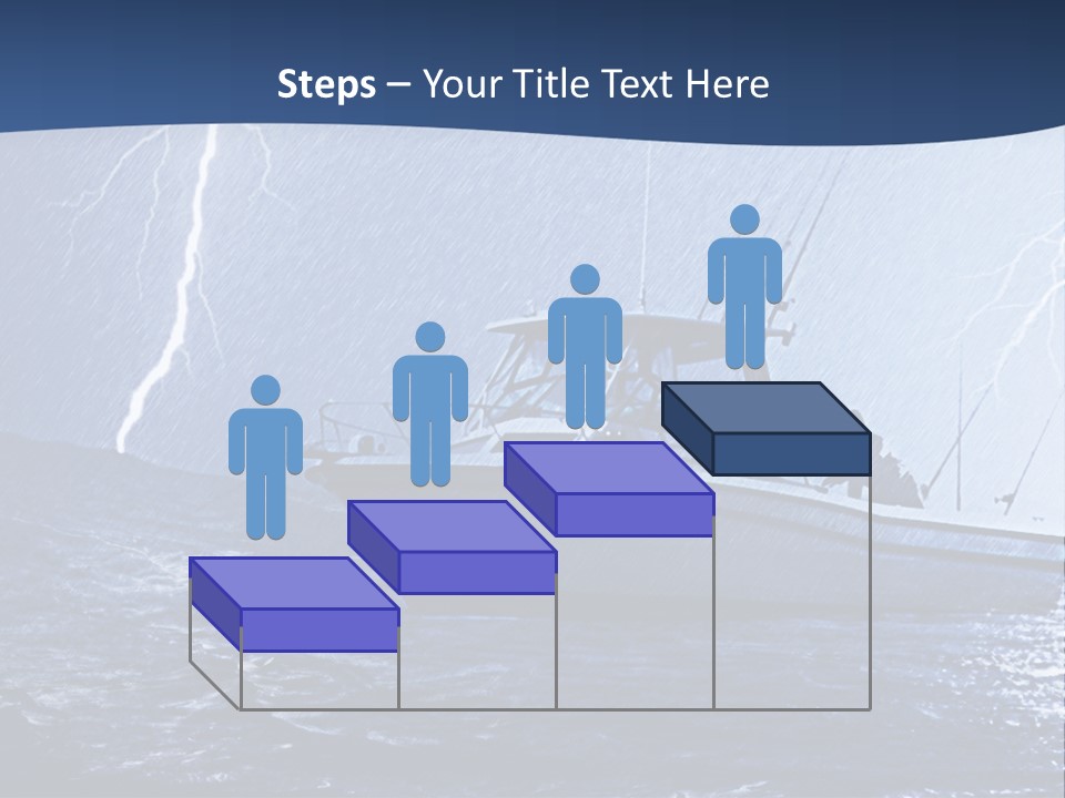 A Boat In The Middle Of A Body Of Water PowerPoint Template