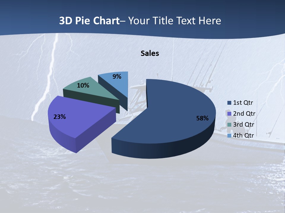 A Boat In The Middle Of A Body Of Water PowerPoint Template