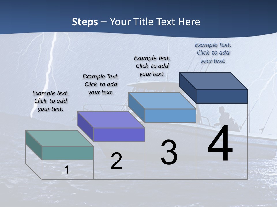 A Boat In The Middle Of A Body Of Water PowerPoint Template