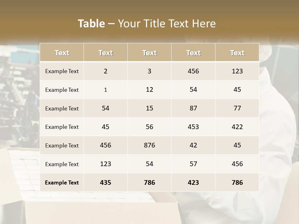 A Woman In A Factory Working On A Machine PowerPoint Template