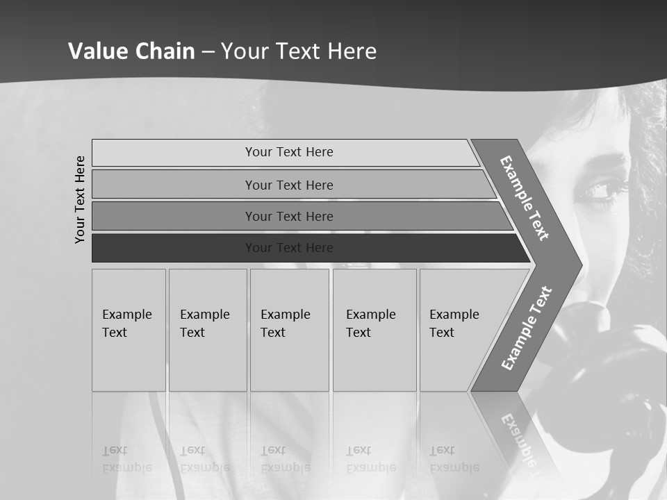 A Woman Talking On A Telephone While Holding Her Hand To Her Ear PowerPoint Template
