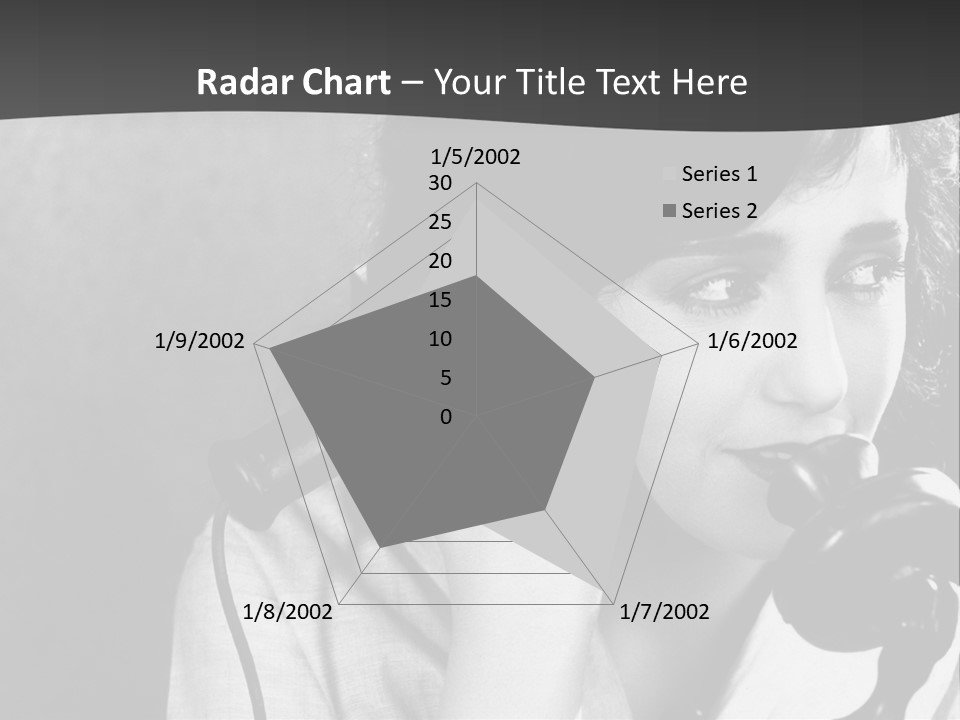A Woman Talking On A Telephone While Holding Her Hand To Her Ear PowerPoint Template