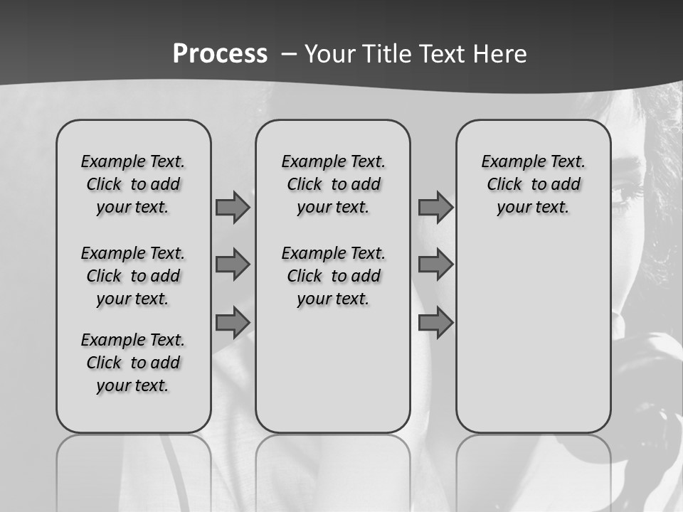 A Woman Talking On A Telephone While Holding Her Hand To Her Ear PowerPoint Template