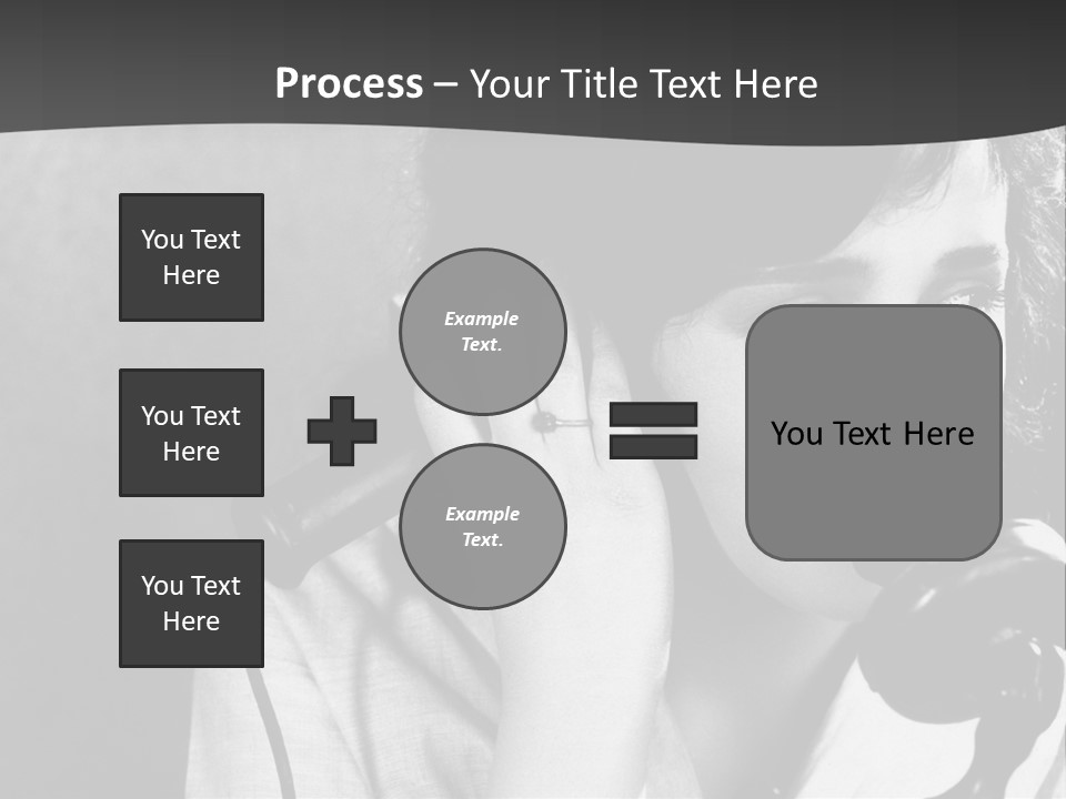 A Woman Talking On A Telephone While Holding Her Hand To Her Ear PowerPoint Template