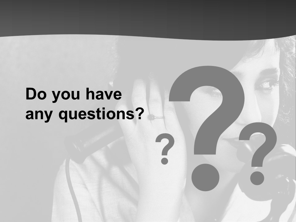 A Woman Talking On A Telephone While Holding Her Hand To Her Ear PowerPoint Template