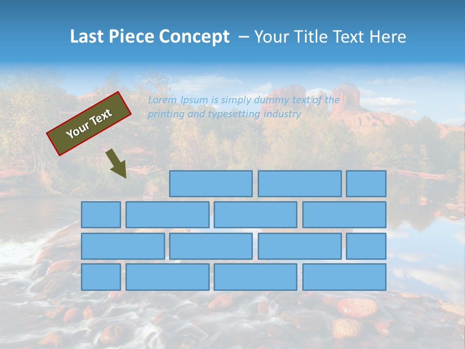 A River With Rocks And Trees In The Background PowerPoint Template