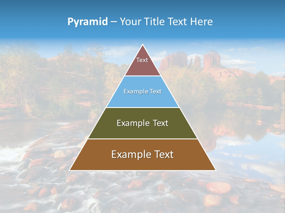 A River With Rocks And Trees In The Background PowerPoint Template