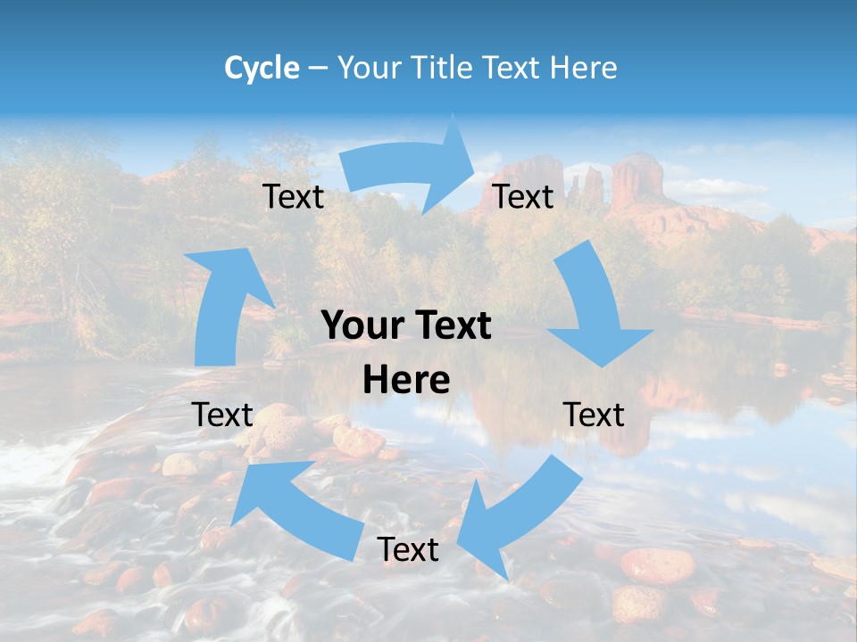 A River With Rocks And Trees In The Background PowerPoint Template