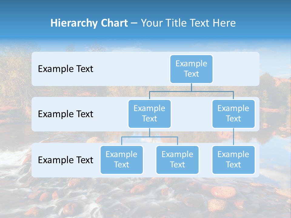 A River With Rocks And Trees In The Background PowerPoint Template