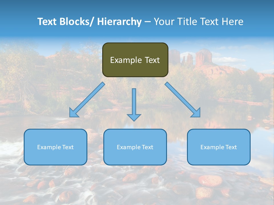 A River With Rocks And Trees In The Background PowerPoint Template