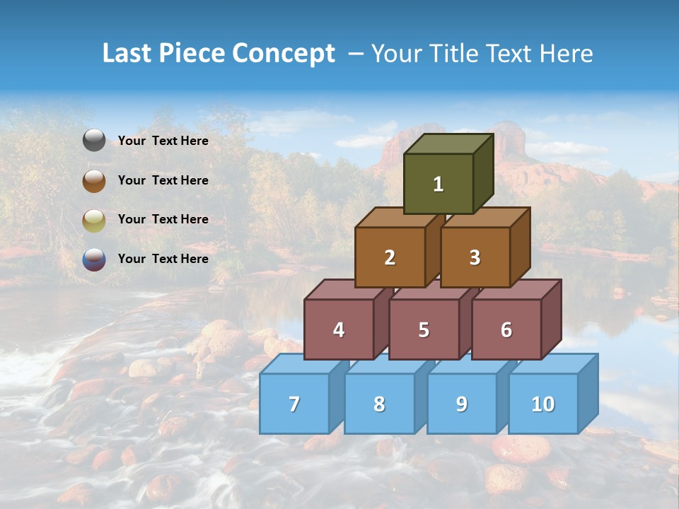 A River With Rocks And Trees In The Background PowerPoint Template