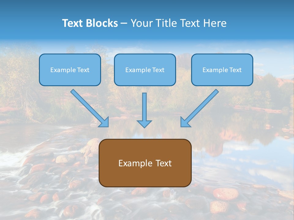 A River With Rocks And Trees In The Background PowerPoint Template