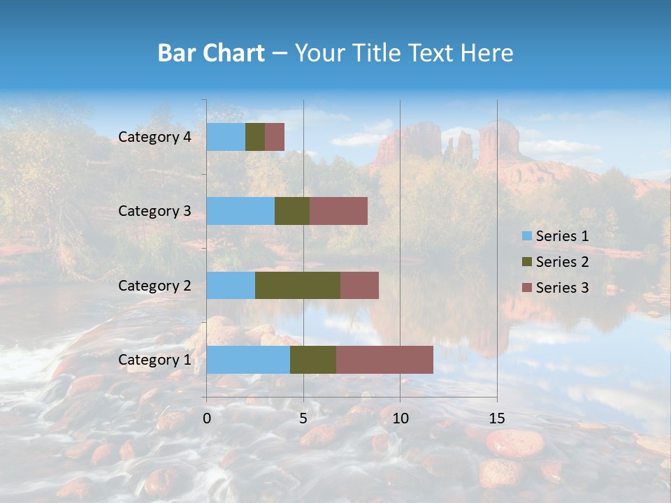 A River With Rocks And Trees In The Background PowerPoint Template