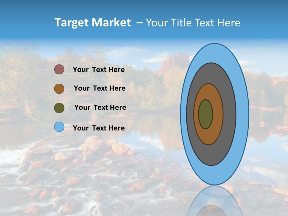 A River With Rocks And Trees In The Background PowerPoint Template