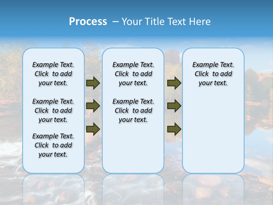 A River With Rocks And Trees In The Background PowerPoint Template