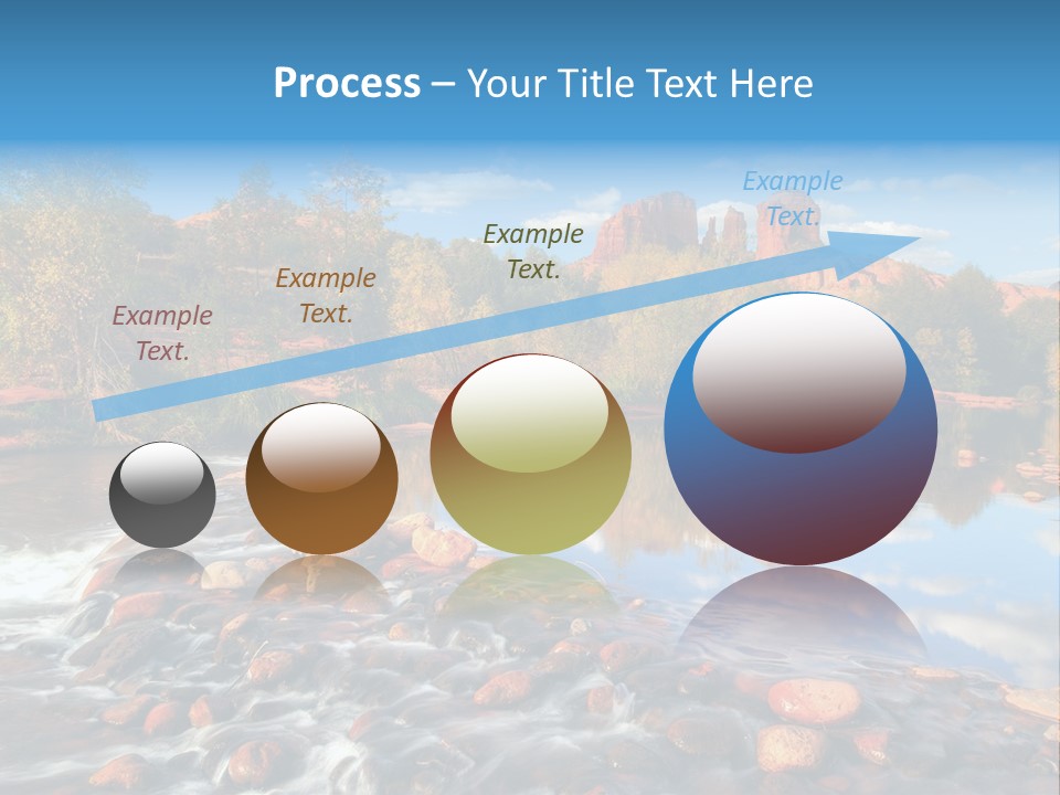 A River With Rocks And Trees In The Background PowerPoint Template