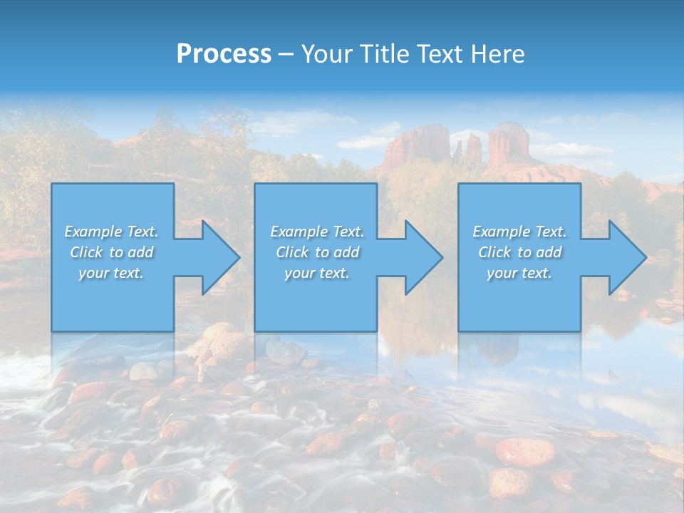 A River With Rocks And Trees In The Background PowerPoint Template