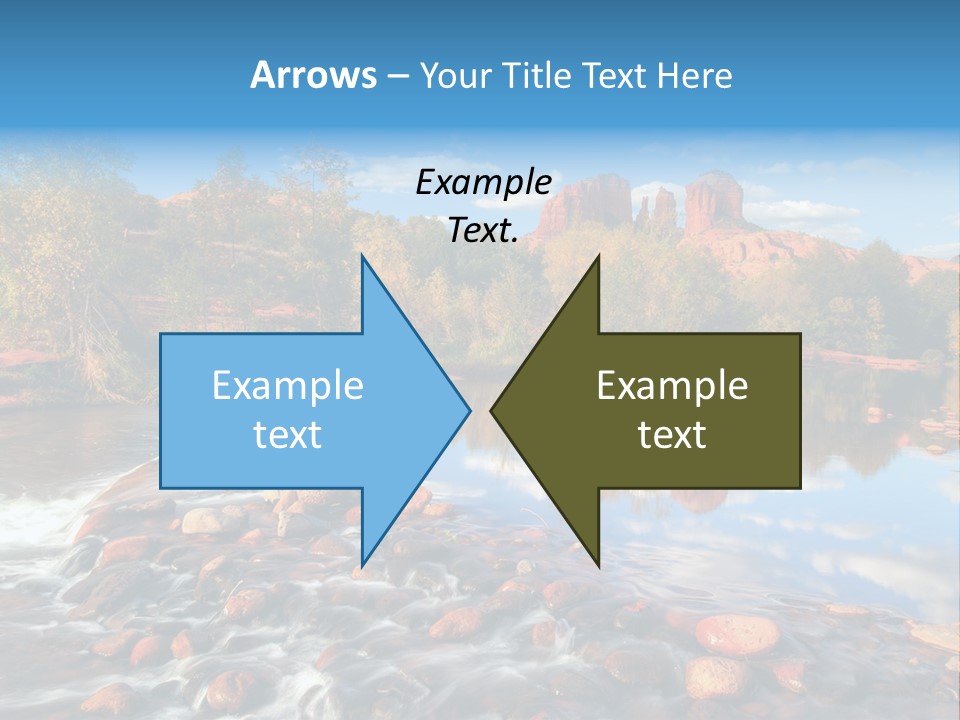 A River With Rocks And Trees In The Background PowerPoint Template