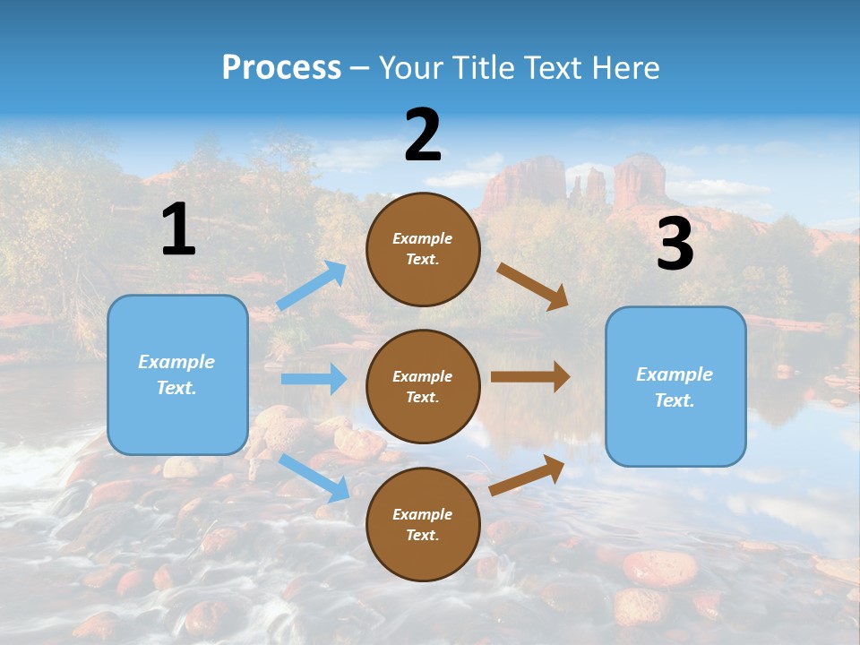 A River With Rocks And Trees In The Background PowerPoint Template