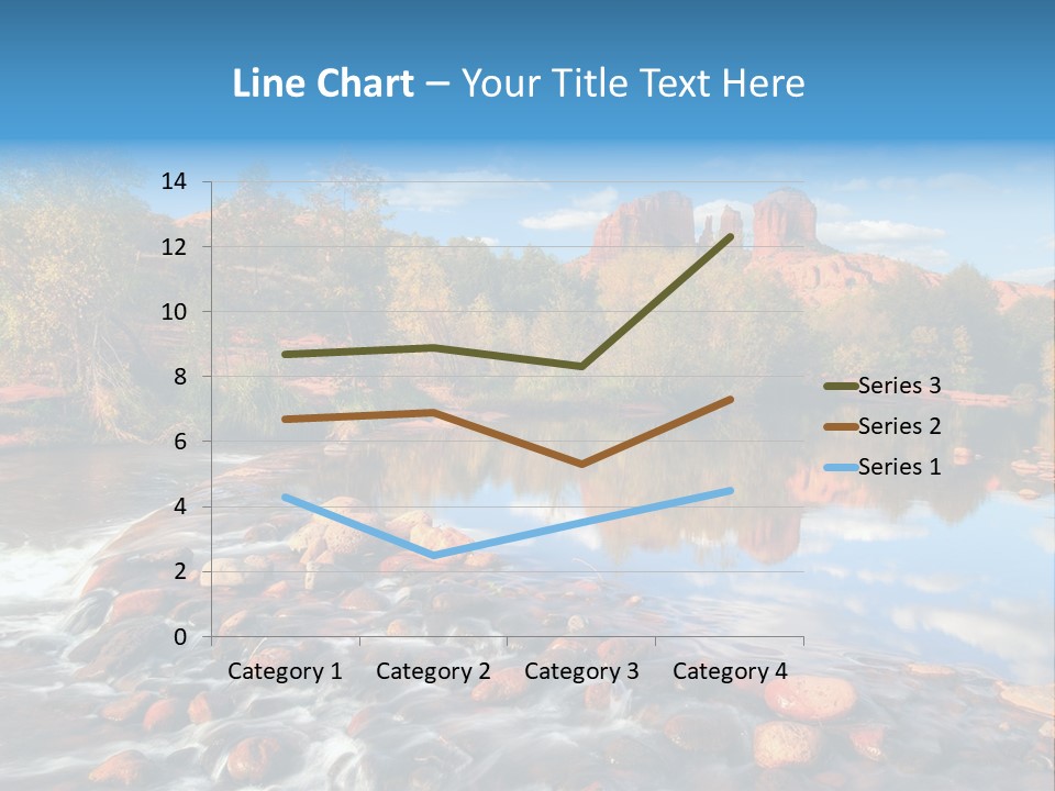 A River With Rocks And Trees In The Background PowerPoint Template