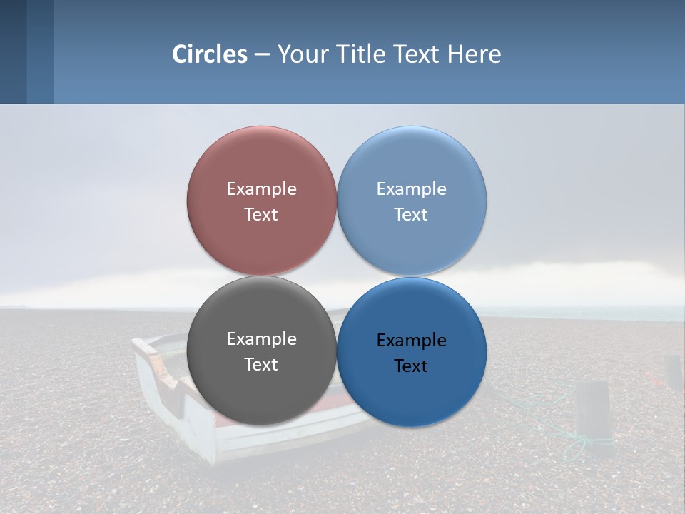 A Boat Sitting On Top Of A Sandy Beach PowerPoint Template