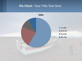 A Boat Sitting On Top Of A Sandy Beach PowerPoint Template