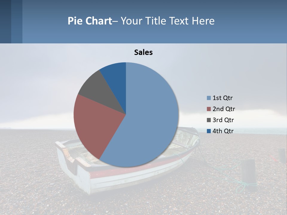 A Boat Sitting On Top Of A Sandy Beach PowerPoint Template