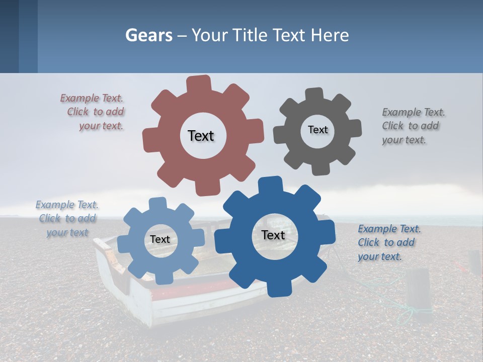 A Boat Sitting On Top Of A Sandy Beach PowerPoint Template