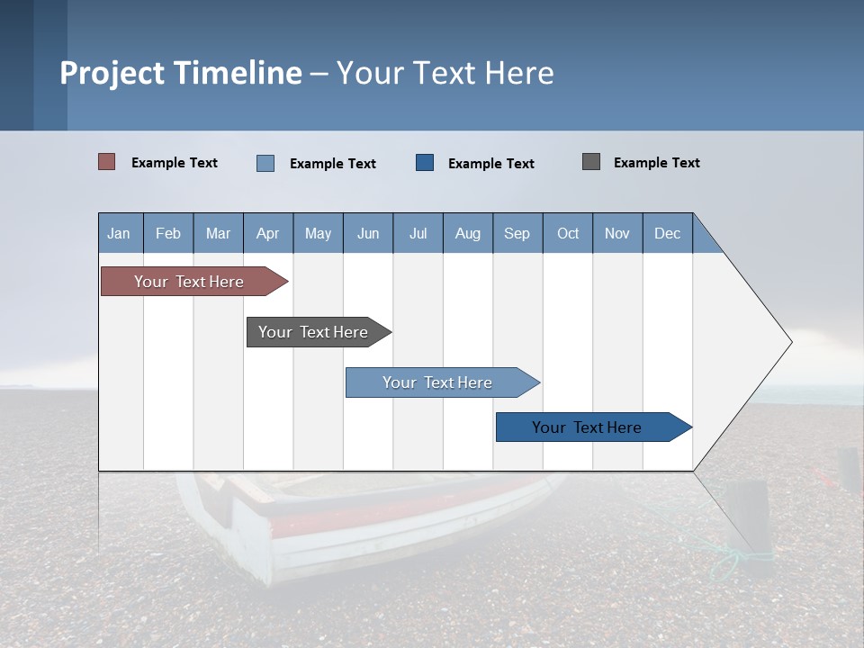 A Boat Sitting On Top Of A Sandy Beach PowerPoint Template