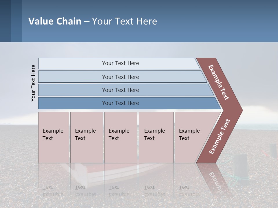 A Boat Sitting On Top Of A Sandy Beach PowerPoint Template