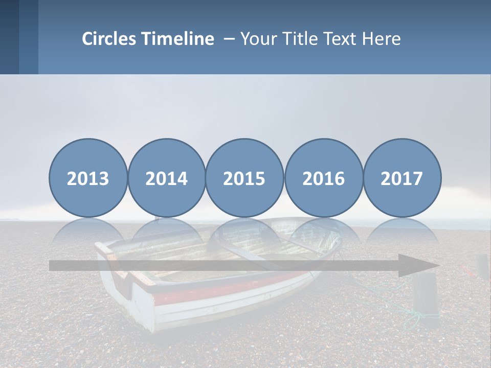 A Boat Sitting On Top Of A Sandy Beach PowerPoint Template