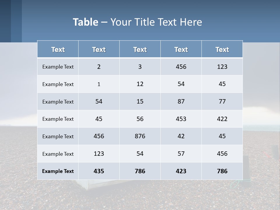 A Boat Sitting On Top Of A Sandy Beach PowerPoint Template