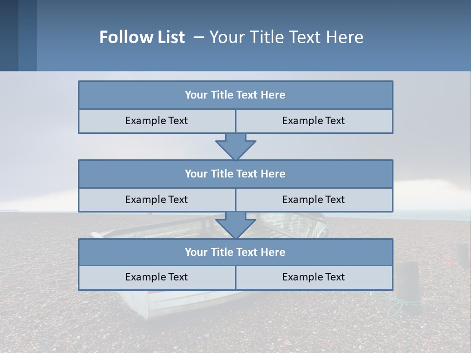 A Boat Sitting On Top Of A Sandy Beach PowerPoint Template