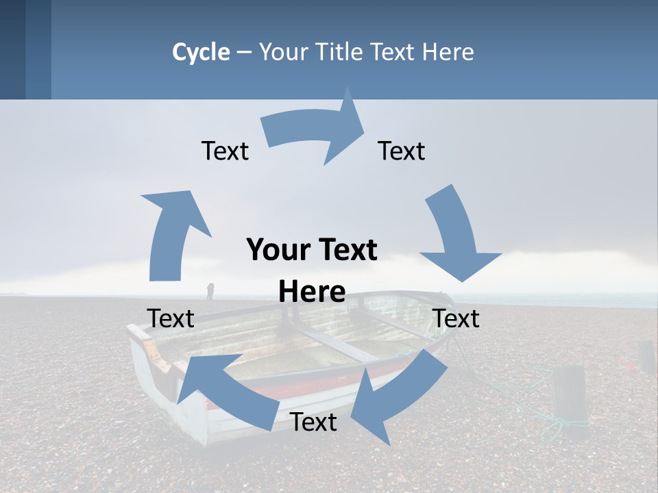 A Boat Sitting On Top Of A Sandy Beach PowerPoint Template